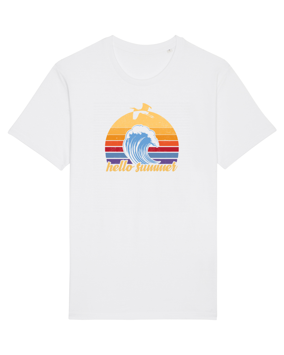 Tricou mânecă scurtă Unisex Rocker White