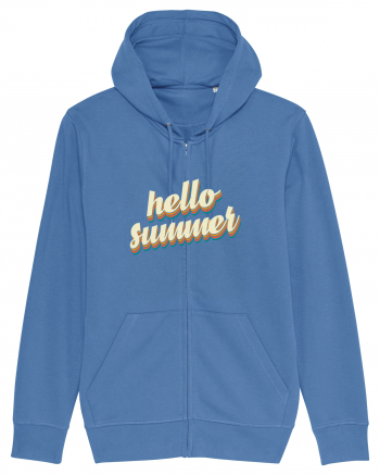 Hello Summer Retro Bright Blue