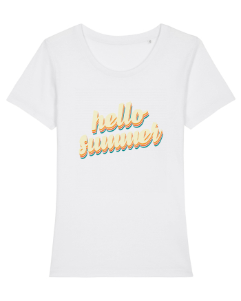 Hello Summer Retro White