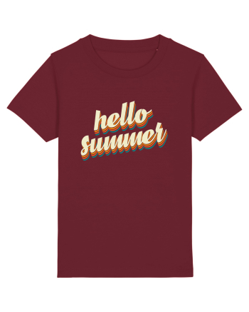 Hello Summer Retro Burgundy
