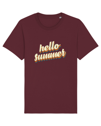 Hello Summer Retro Burgundy