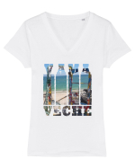 Vama Veche Tricou mânecă scurtă guler V Damă Evoker