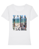 Vama Veche Tricou mânecă scurtă guler larg fitted Damă Expresser