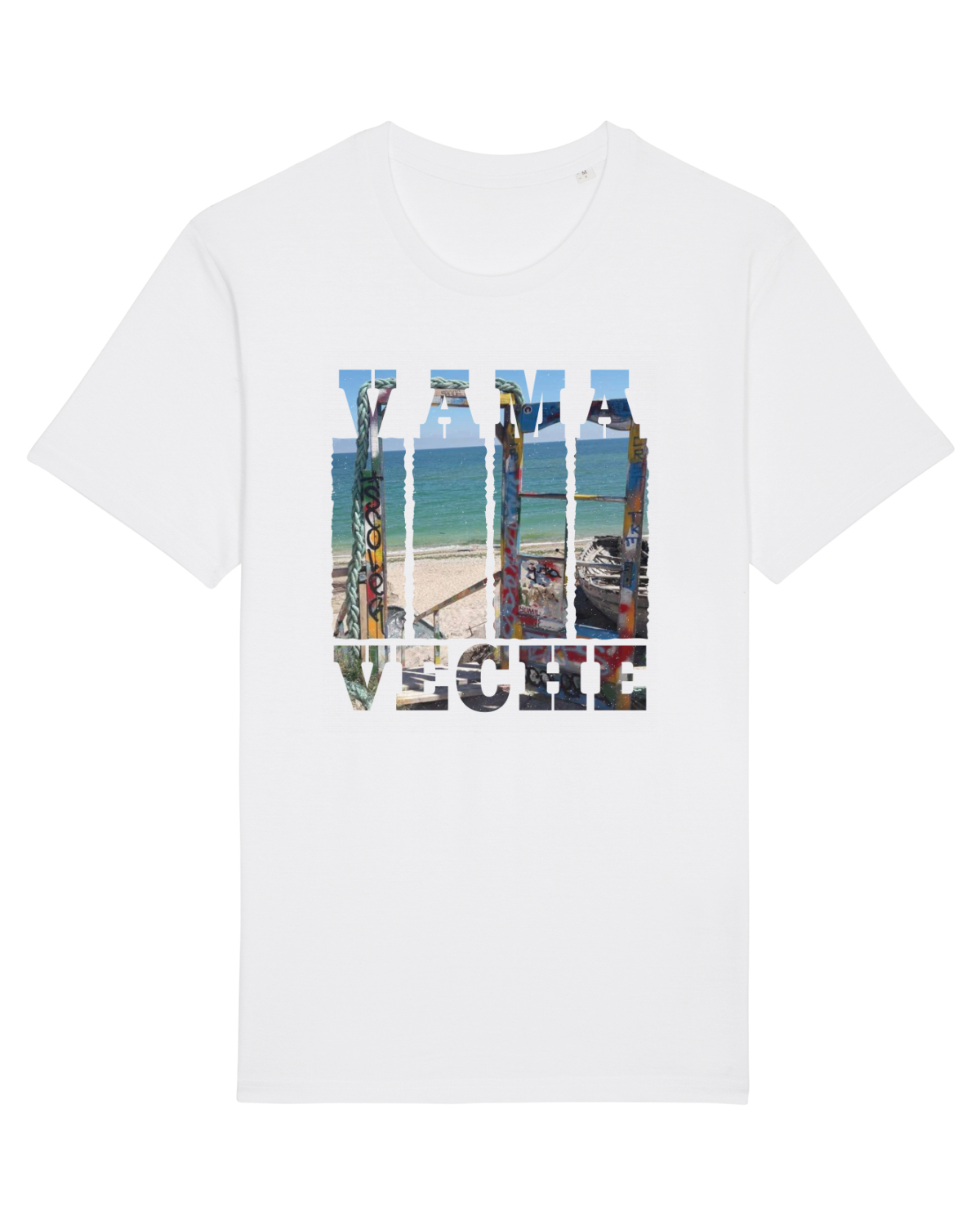 Tricou mânecă scurtă Unisex Rocker White