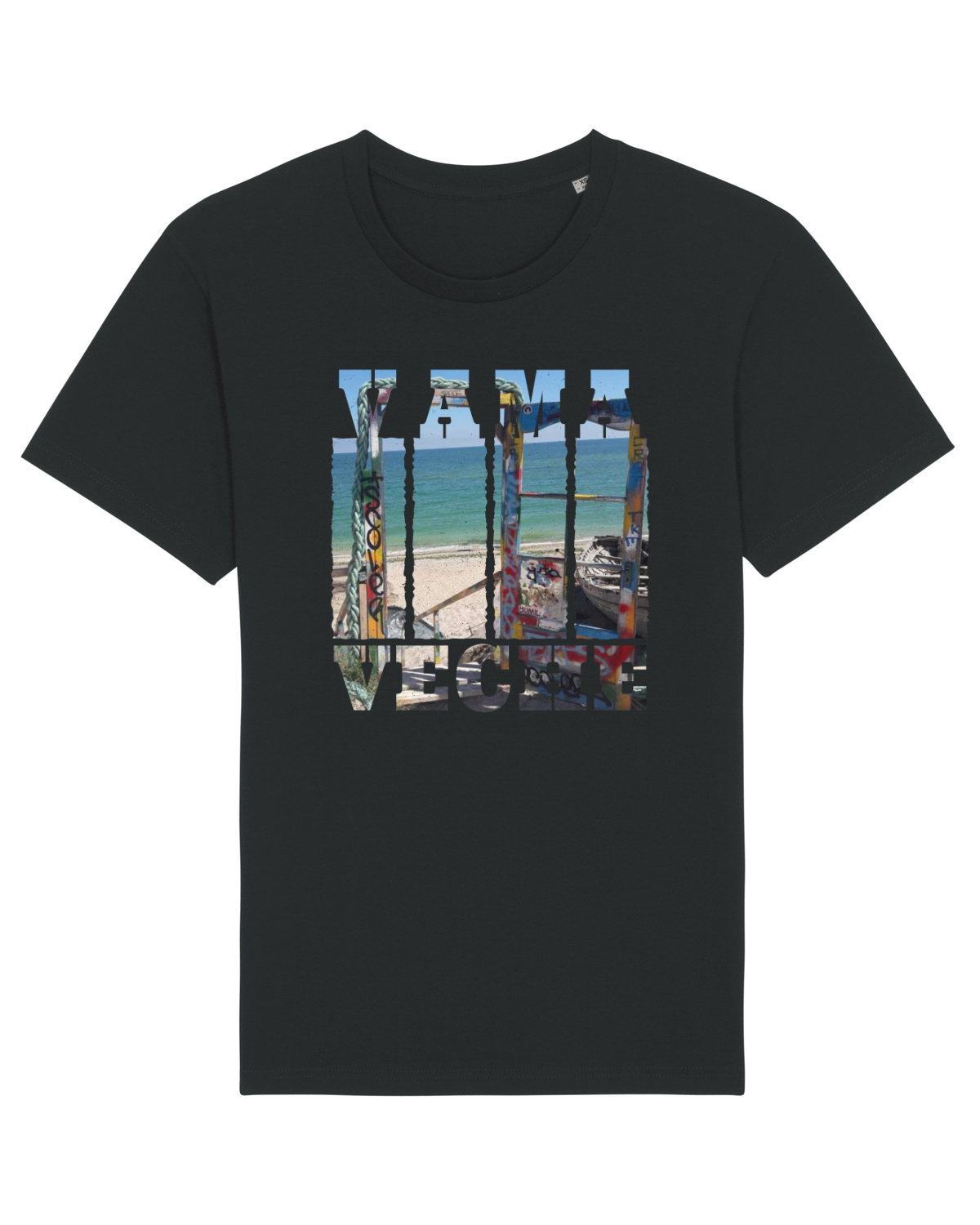 Tricou mânecă scurtă Unisex Rocker Black