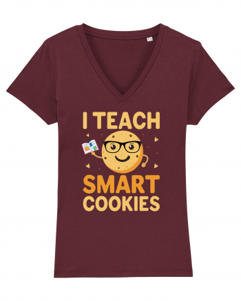 I Teach Smart Cookies Burgundy