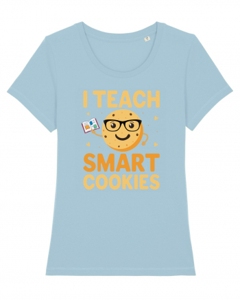 I Teach Smart Cookies Sky Blue