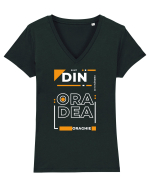 Sunt din ORADEA Tricou mânecă scurtă guler V Damă Evoker