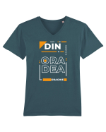 Sunt din ORADEA Tricou mânecă scurtă guler V Bărbat Presenter