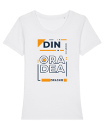Sunt din Oradea Tricou mânecă scurtă guler larg fitted Damă Expresser