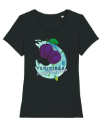 Fericirea se naște din prune Tricou mânecă scurtă guler larg fitted Damă Expresser