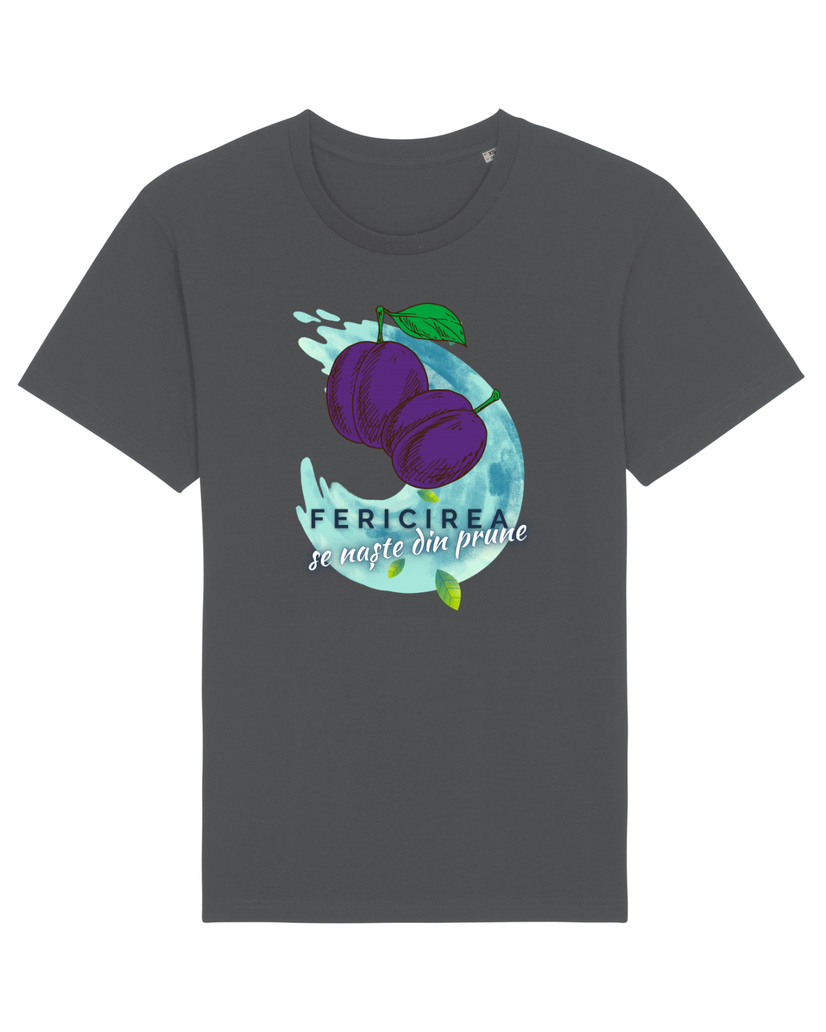 Tricou mânecă scurtă Unisex Rocker Anthracite