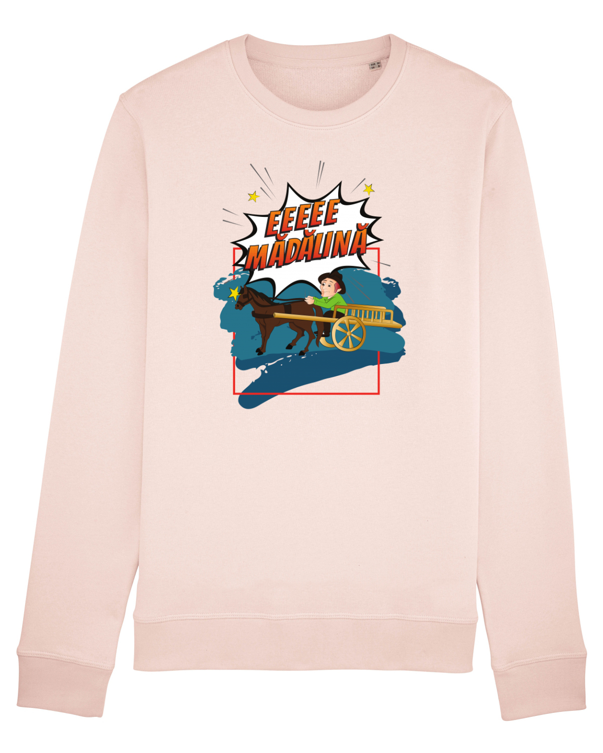 Bluză mânecă lungă Unisex Rise Candy Pink