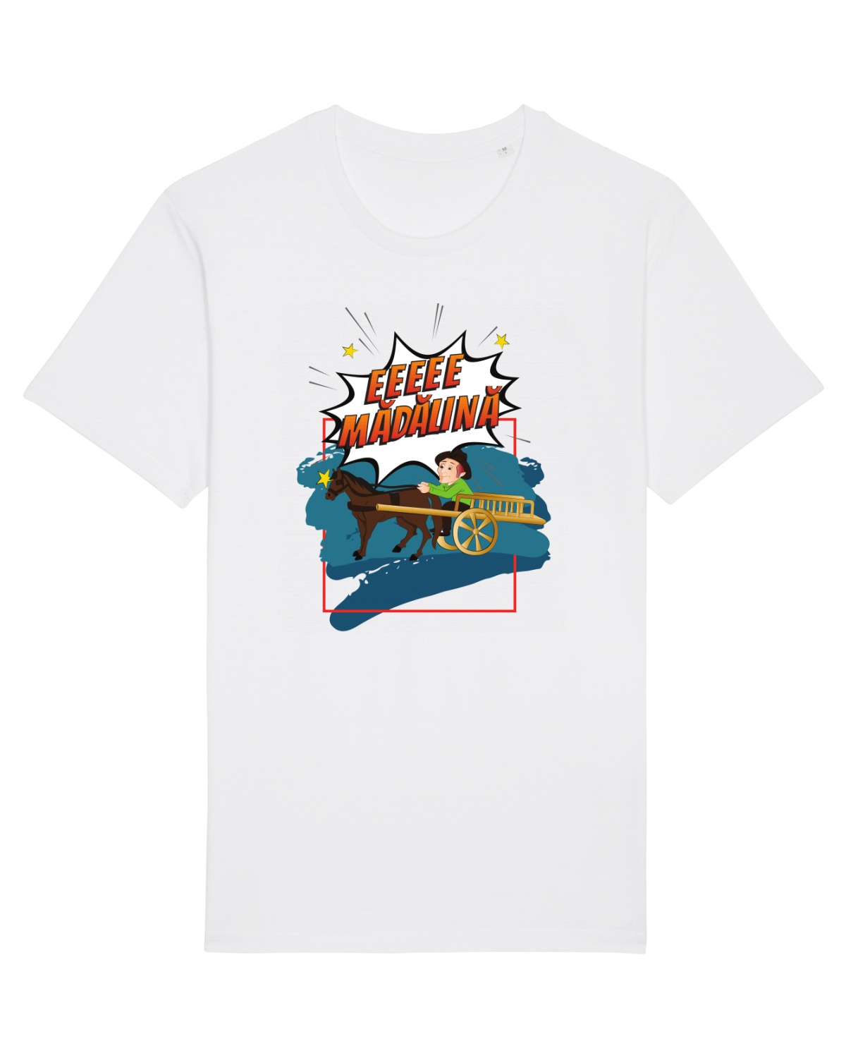Tricou mânecă scurtă Unisex Rocker White