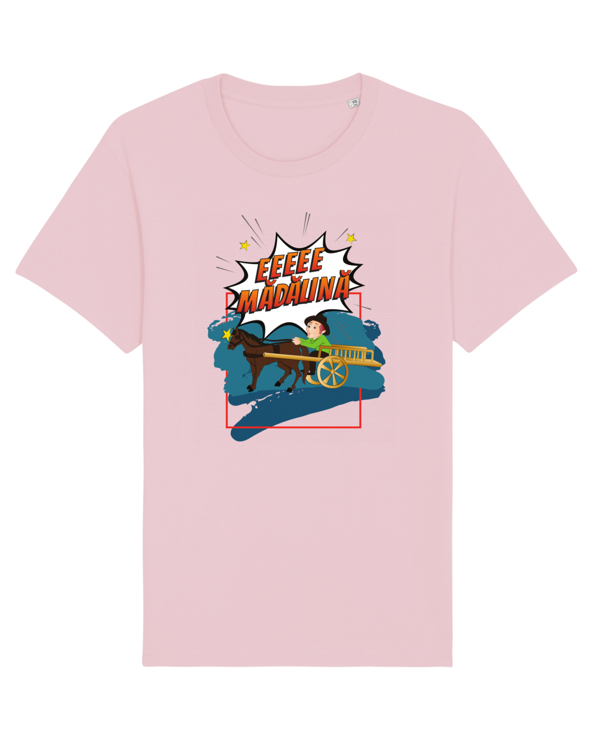 Tricou mânecă scurtă Unisex Rocker Cotton Pink