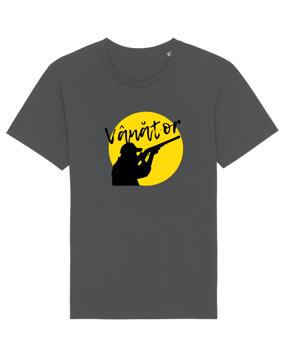 Tricou mânecă scurtă Unisex Rocker Anthracite