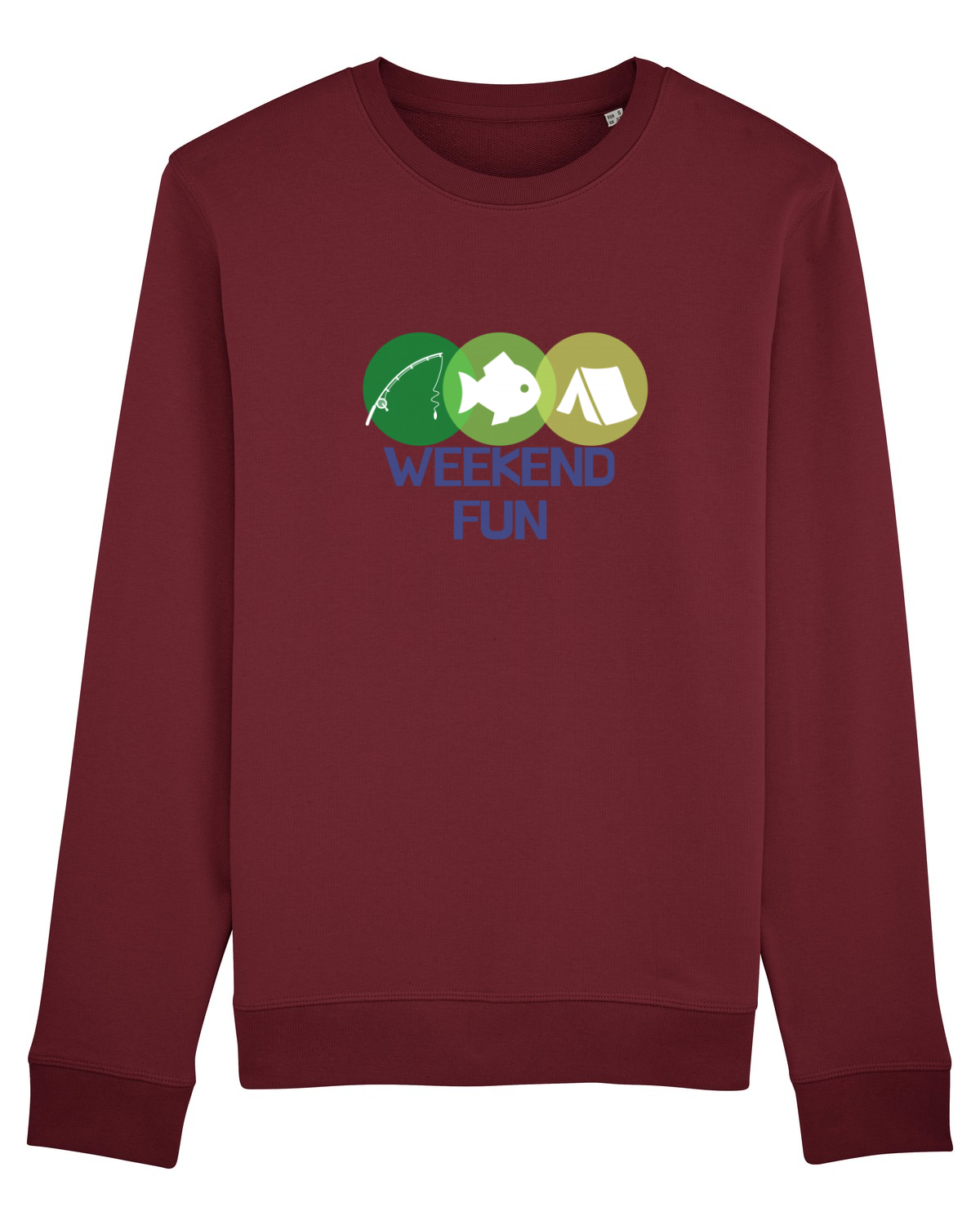 Bluză mânecă lungă Unisex Rise Burgundy