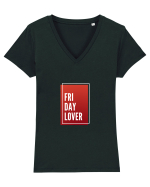 Friday Lover Tricou mânecă scurtă guler V Damă Evoker