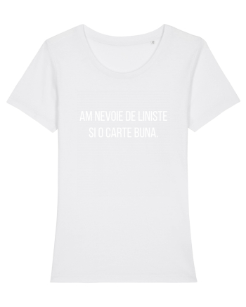 Liniste si o Carte Buna. White