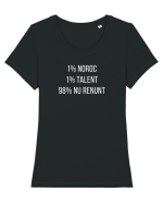 NU RENUNT Tricou mânecă scurtă guler larg fitted Damă Expresser