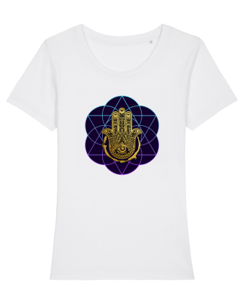 Hamsa Hand White