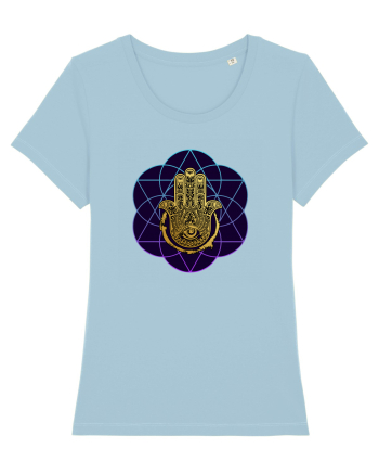 Hamsa Hand Sky Blue