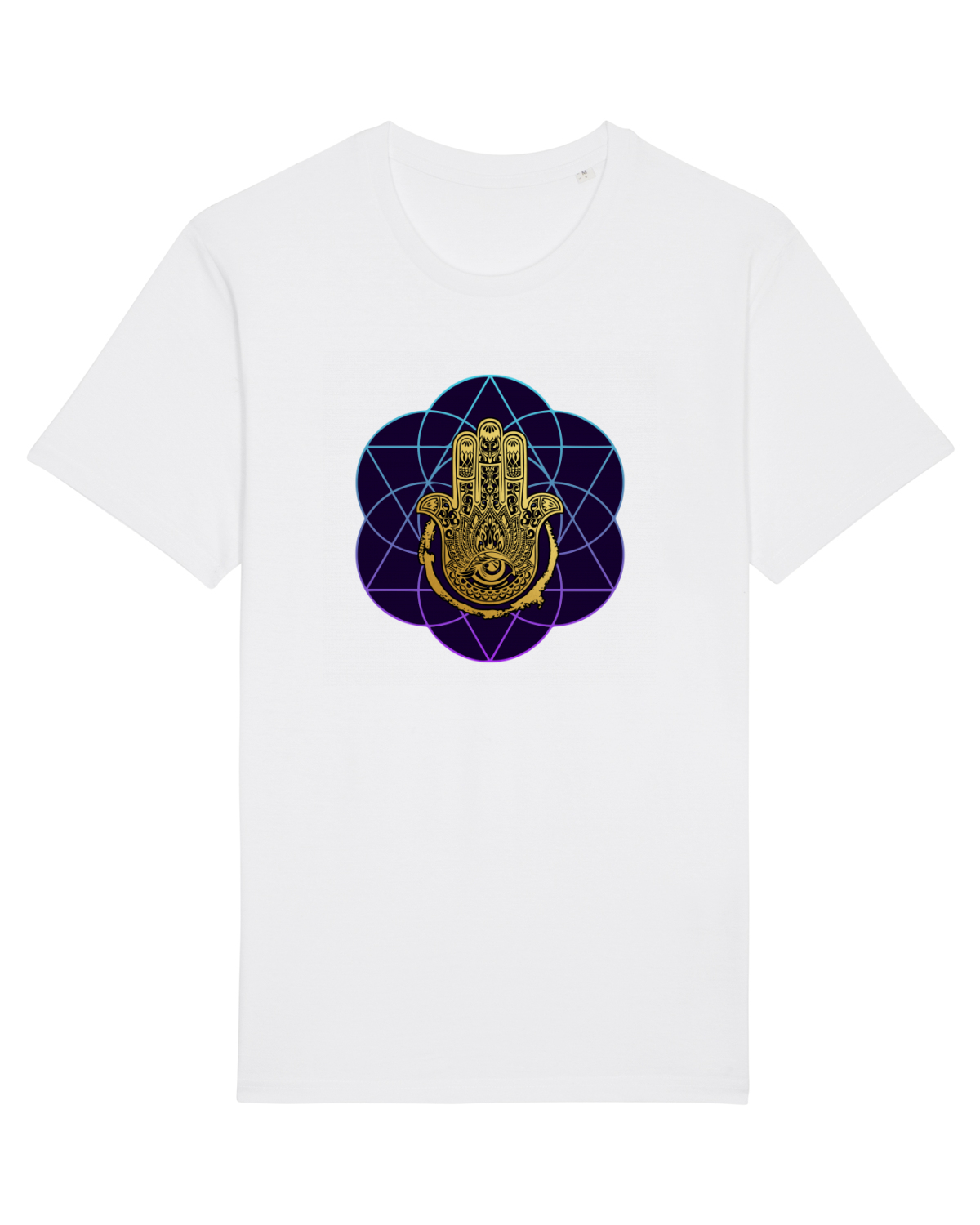 Tricou mânecă scurtă Unisex Rocker White
