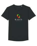 Rasta University Lion Logo Tricou mânecă scurtă guler larg Bărbat Skater