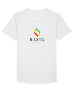 Rasta University Lion Logo Tricou mânecă scurtă guler larg Bărbat Skater