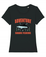 Adventure Shark Fishing Tricou mânecă scurtă guler larg fitted Damă Expresser