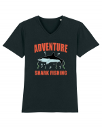 Adventure Shark Fishing Tricou mânecă scurtă guler V Bărbat Presenter