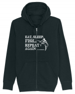 Eat Sleep Fish Repeat Hanorac cu fermoar Unisex Connector