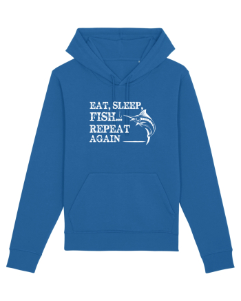 Eat Sleep Fish Repeat Royal Blue