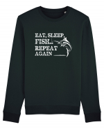 Eat Sleep Fish Repeat Bluză mânecă lungă Unisex Rise