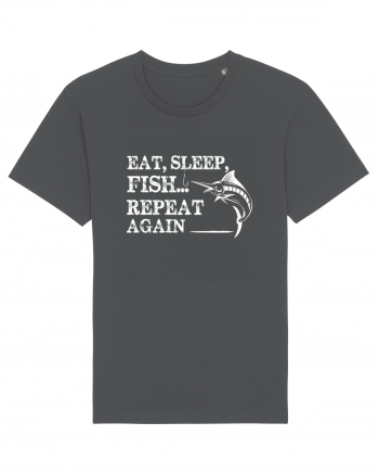 Eat Sleep Fish Repeat Anthracite