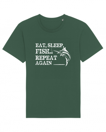 Eat Sleep Fish Repeat Bottle Green