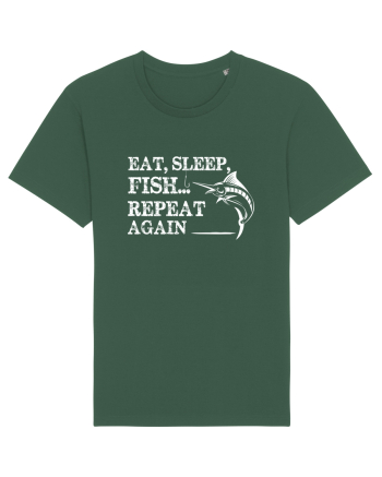 Eat Sleep Fish Repeat Bottle Green