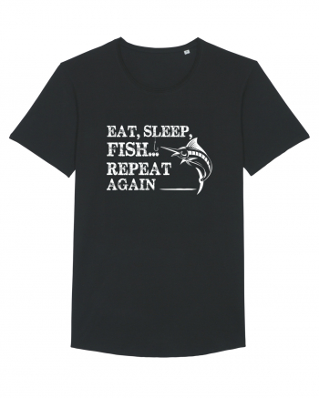 Eat Sleep Fish Repeat Black
