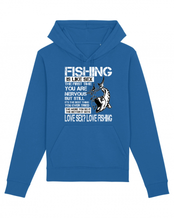 Fishing Is Like Sex Royal Blue