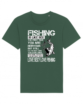 Fishing Is Like Sex Bottle Green