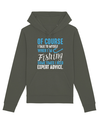 I Talk To Myself When I'm Fishing Khaki