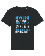 I Talk To Myself When I'm Fishing Tricou mânecă scurtă Unisex Rocker