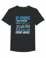 I Talk To Myself When I'm Fishing Tricou mânecă scurtă guler larg Bărbat Skater