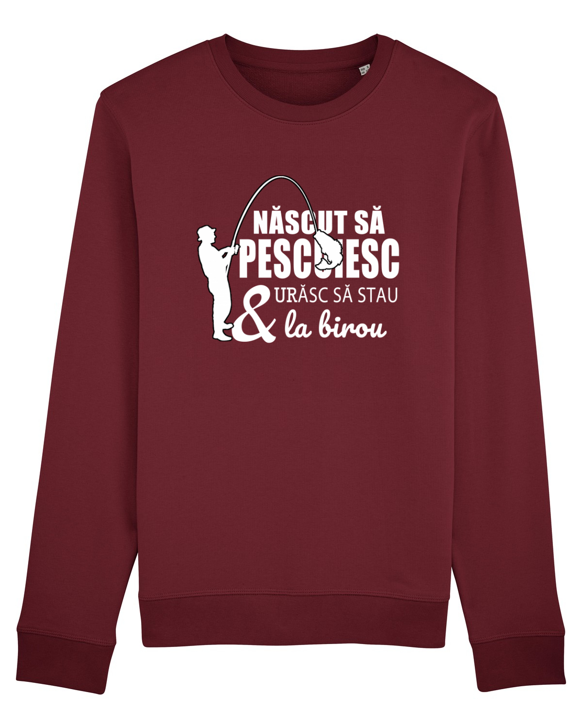 Bluză mânecă lungă Unisex Rise Burgundy