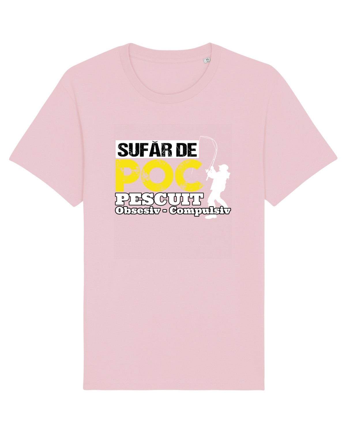 Tricou mânecă scurtă Unisex Rocker Cotton Pink