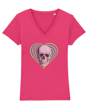 Psychedelic Skull Raspberry