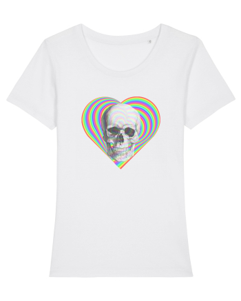 Psychedelic Skull White