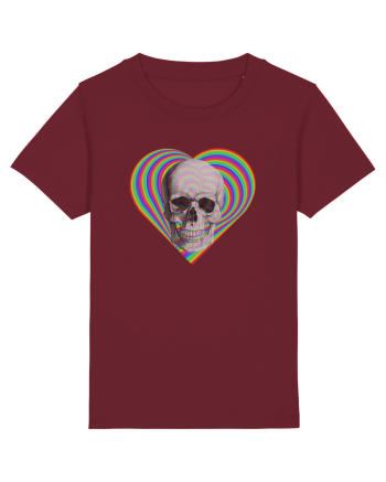 Psychedelic Skull Burgundy