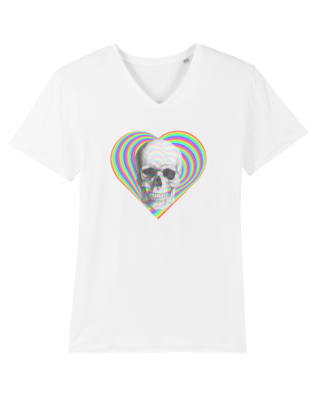 Psychedelic Skull White