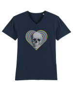 Psychedelic Skull Tricou mânecă scurtă guler V Bărbat Presenter